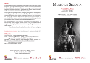 2013-08 Museo Segovia_Pieza Mes_Montera segoviana