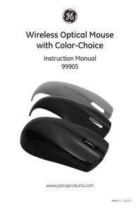 Wireless Optical Mouse with Color-Choice