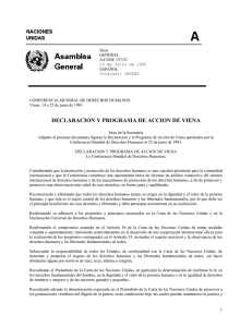 DECLARACION Y PROGRAMA DE ACCION DE VIENA