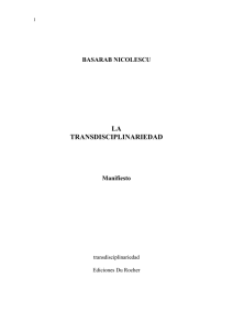 Manifiesto Basarab Nicolescu