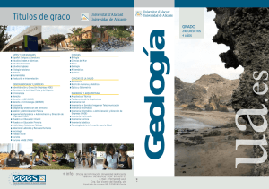 Geología - Universidad de Alicante