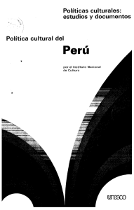 Política cultural del Perú - unesdoc