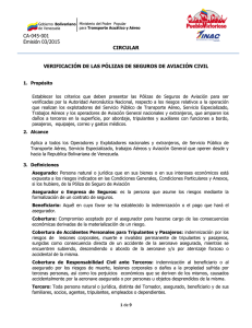 Verificación de Pólizas de Aviación Civil