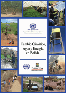 Cambio Climático, Agua y Energía en Bolivia