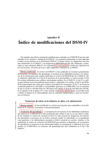Indice de modificaciones del DSM-IV
