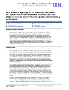 IBM Rational Synergy V7.1: mejore el desarrollo del software y de