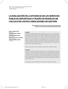 la evaluación de la eficiencia de los servicios públicos deportivos a