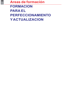 68 Areas de formación FORMACION PARA EL