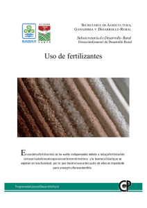Uso de fertilizantes