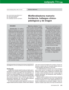 Miofibroblastoma mamario: Incidencia, hallazgos clínico