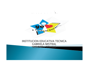 INSTITUCION EDUCATIVA TECNICA GABRIELA MISTRAL