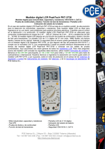 Medidor digital LCR PeakTech PKT-3730