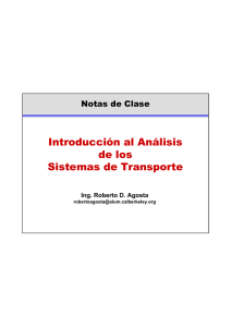 Introducción al Análisis de los Sistemas de Transporte