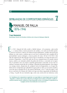 Yvan Nommick: Manuel de Falla (1876—1946)