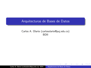 Arquitecturas de Bases de Datos