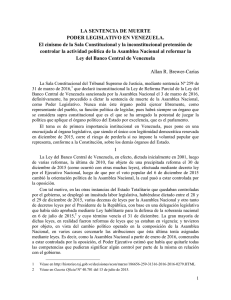 LA SENTENCIA DE MUERTE PODER LEGISLATIVO EN