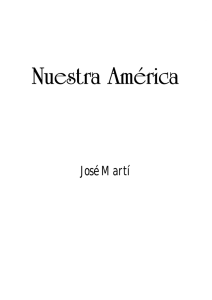 Nuestra América. José Martí