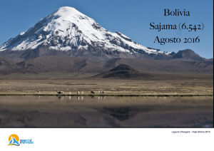 Bolivia Sajama (6.542) Agosto 2016