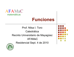 Funciones - Recinto Universitario de Mayagüez