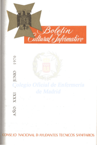 Junio 1970 en PDF - CODEM. Ilustre Colegio Oficial de Enfermería