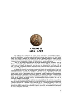 CARLOS II 1665 - 1700