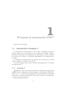 El lenguaje de programación ANSI C