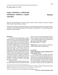 Lupus eritematoso: enfermedad autoinmune sistémica y órgano