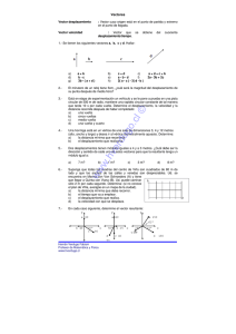 Vectores - Ejercicios de física y matemática