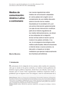 Medios de comunicación: América Latina a contramano