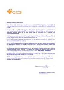Carta CCS Centenario - Hospital del Oriente de Asturias