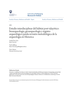 Estudio interdisciplinar del hÃ - Research Online