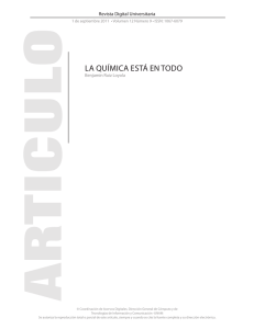 LA QUíMICA eSTá eN ToDo - Revista Digital Universitaria