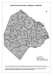 Distritos Escolares, Comunas y Barrios