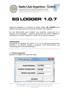 eg logger 1.0.7 - Radio Club Argentino