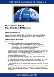 GO-Global Guía rápida de Instalación