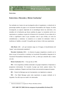 Mercedes y Héctor Garbarino - Asociación Psicoanalítica del Uruguay