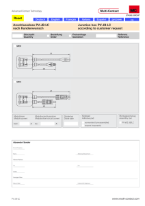 Anschlussdose PV-JB-LC nach Kundenwunsch - Multi