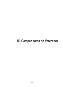 Veteranos - Real Federación Española de Atletismo