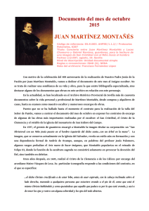 Documento del mes de octubre JUAN MARTÍNEZ MONTAÑÉS