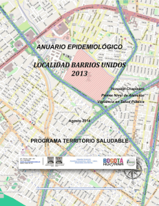 LOCALIDAD BARRIOS UNIDOS 2013