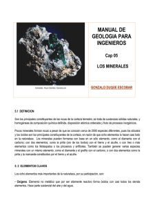 PDF (Capítulo 5 : Minerales) - Universidad Nacional de Colombia