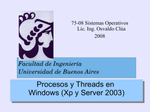 Procesos y Threads en Windows (Xp y Server 2003)