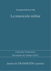 La transición militar - Fundación Transición Española