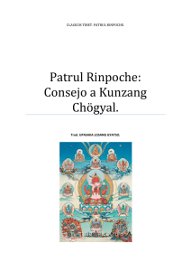 Patrul Rimpoché - Consejo a Kunzang Chogyal
