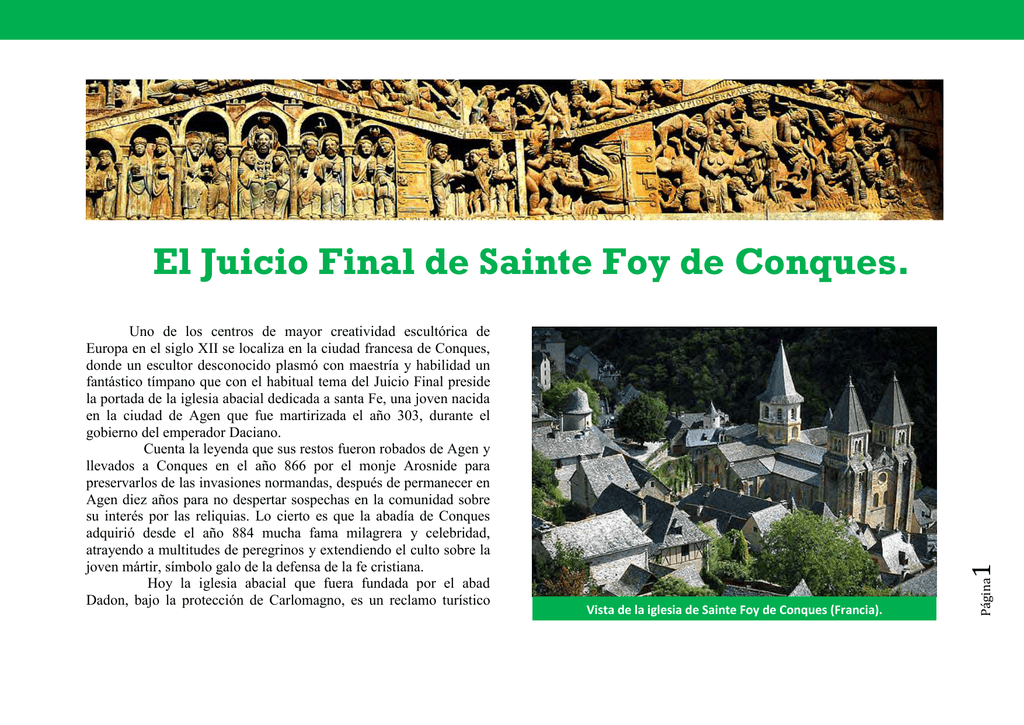 El Juicio Final de Sainte Foy de Conques.