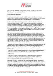 La Federación Madrileña de Triatlón se encarga de la tramitación