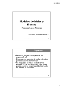 Modelos de bielas y tirantes Francesc López Almansa