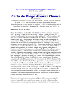 Carta de Diego Alvarez Chanca