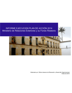 informe ejecucion plan de acción 2014
