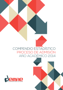 compendio estadístico proceso de admisión año - PSU